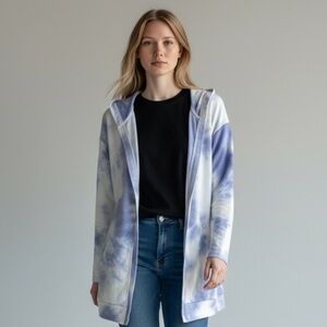 NATURAL REFLECTIONS - NWT - SIZE LARGE - TIE TYED - HOODIE‎ JACKET B5